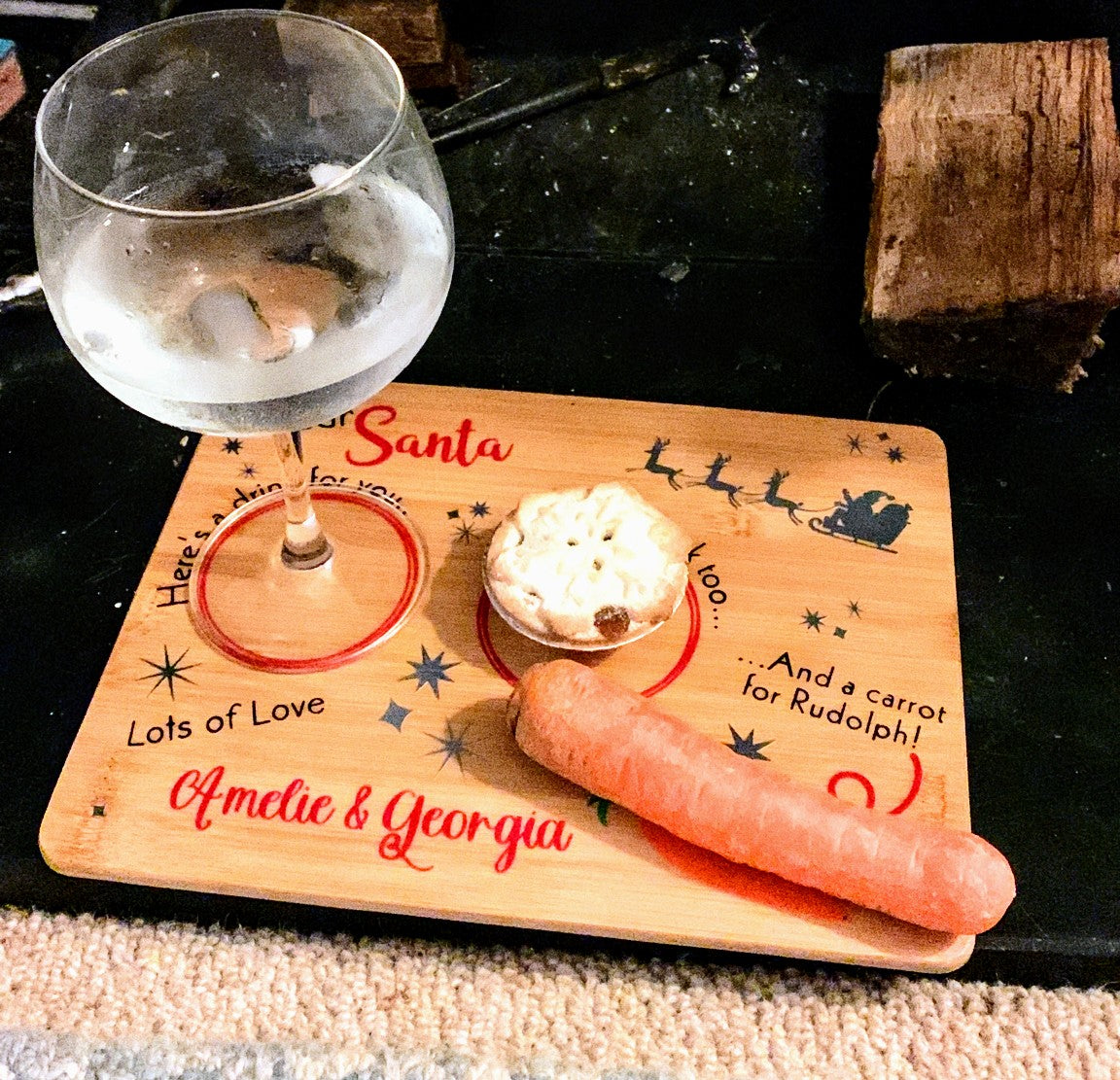 Santa Snack board