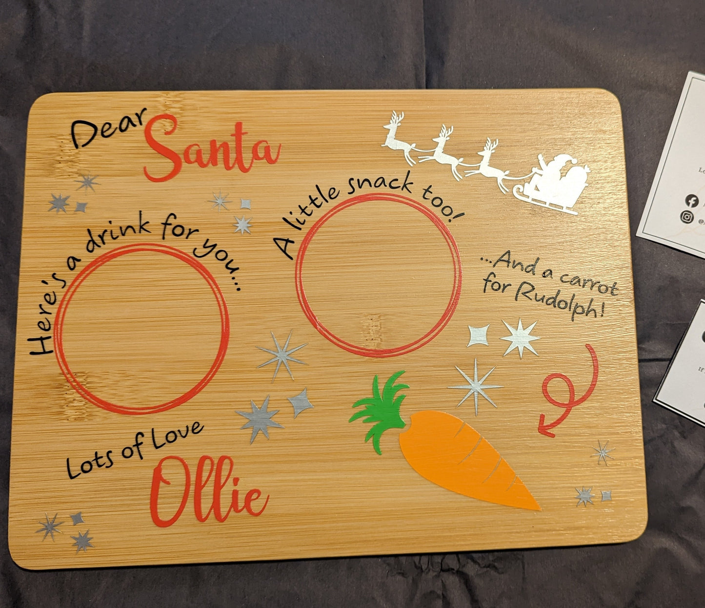 Santa Snack board