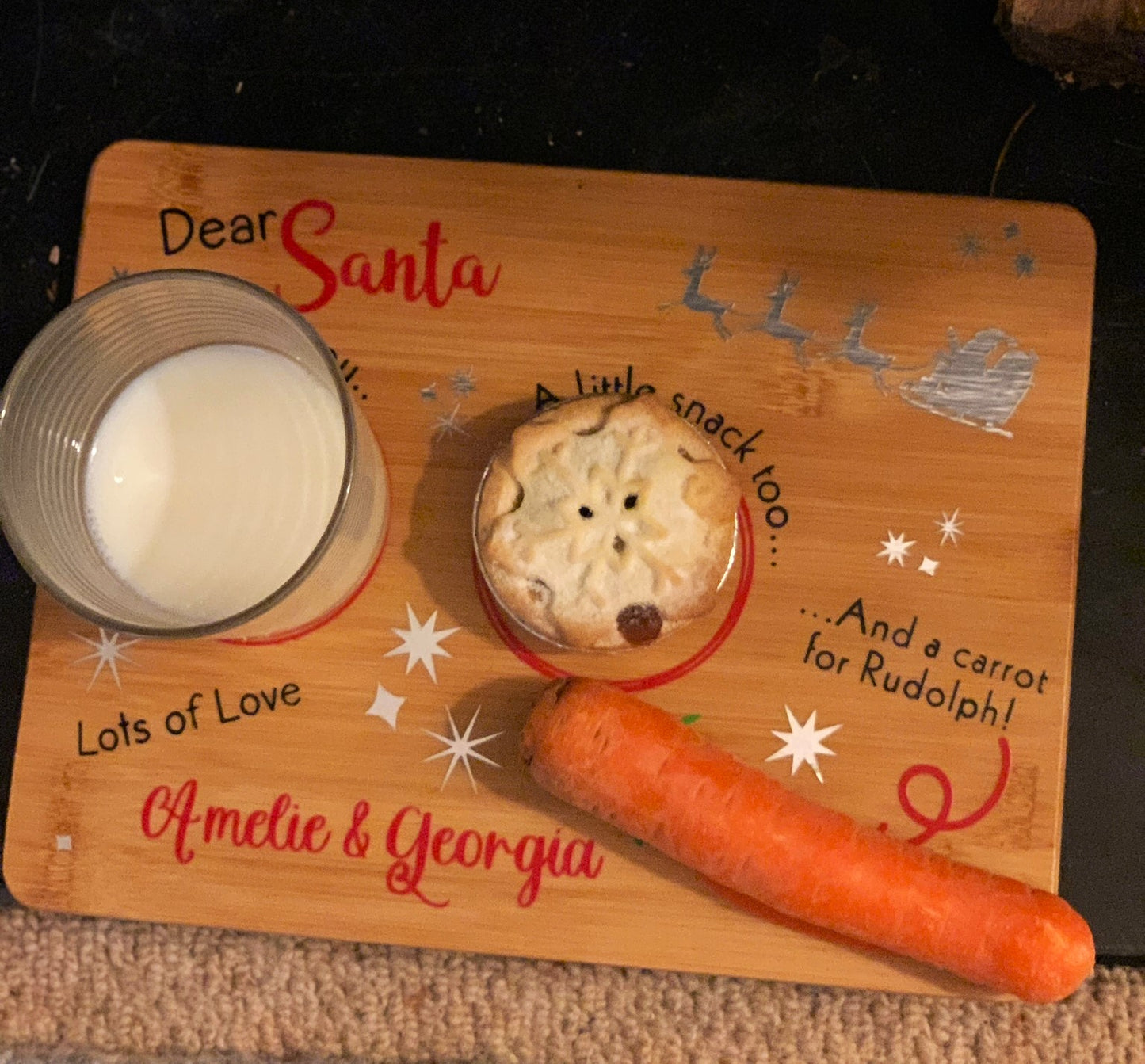 Santa Snack board