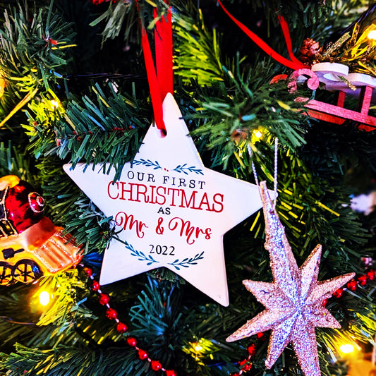 First Christmas Married tree Ornament