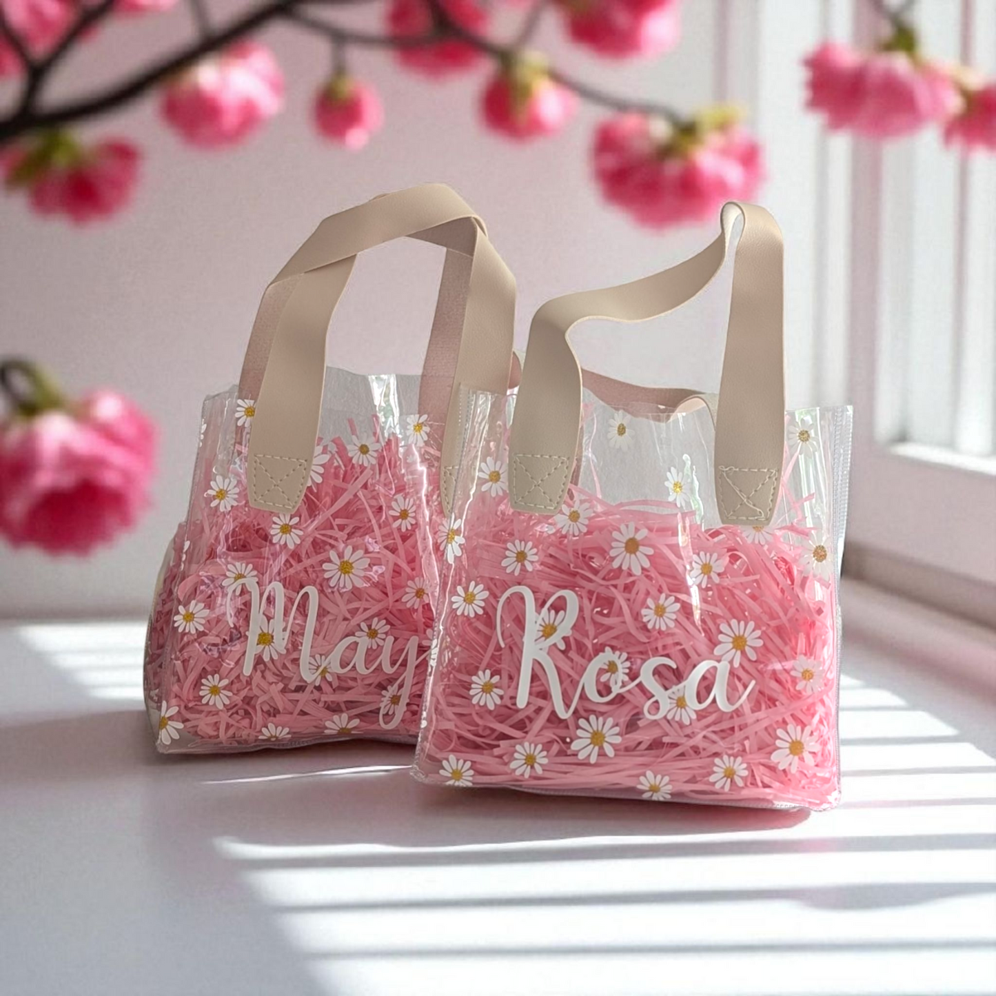 Daisy gift bags for Flower Girl