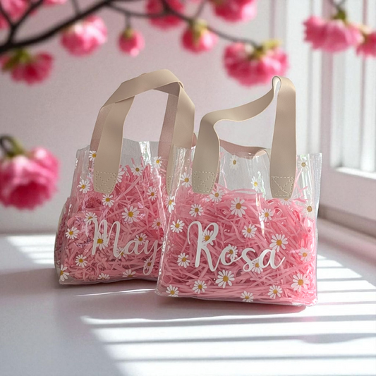 Daisy gift bags for Flower Girl